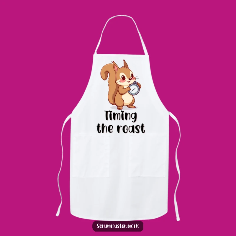 Funny Squirrel Chef Apron: Cook Up Laughs with This Hilarious Kitchen Accessory!