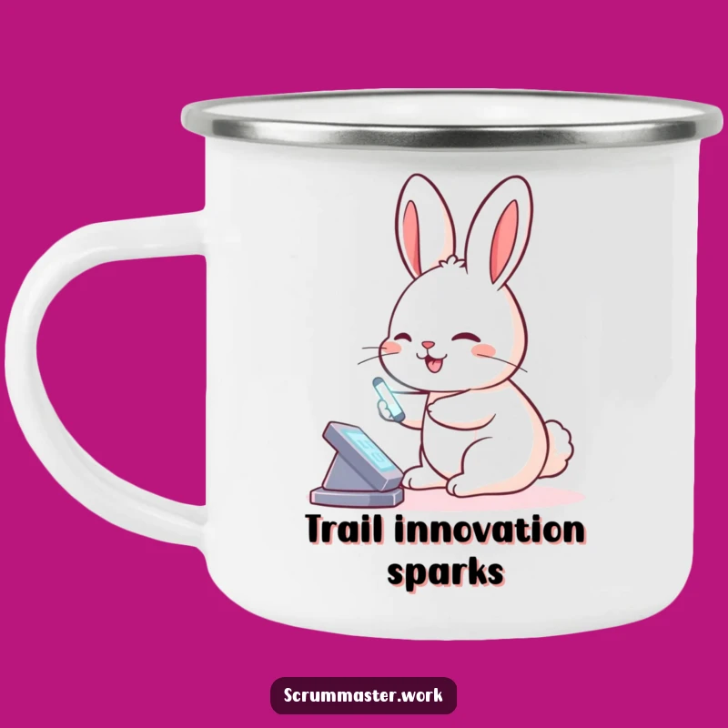 Funny Rabbit Virtual Board Camping Mug - Outdoorsy Tech Humor
