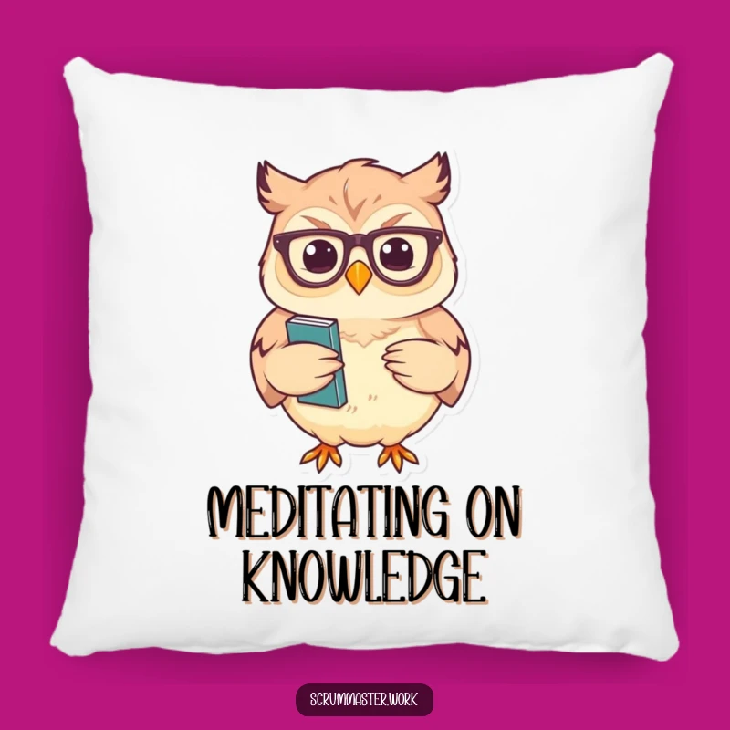 Funny Owl Glasses Nodding Pillow - Cozy Intellectual Comfort