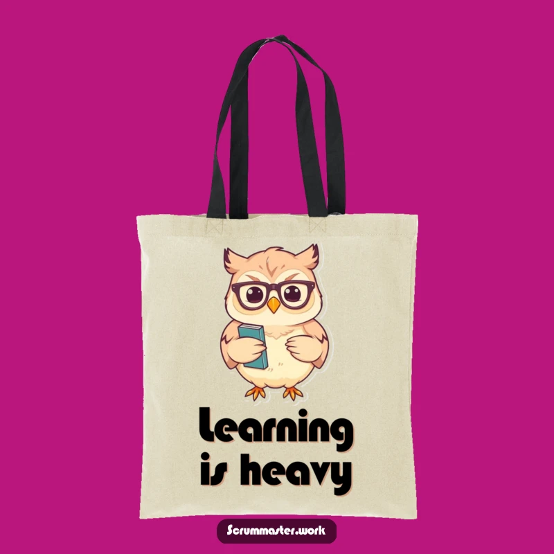 Funny Owl Glasses Nodding Tote Bag - Chic Intellectual Accessory